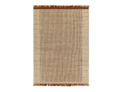 Alfombra tejida a mano, 100% lana - 160x230cm - , crema, blanco - Avalon Naranja Clearance