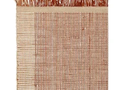 Alfombra tejida a mano, 100% lana - 160x230cm - , crema, blanco - Avalon Naranja Clearance