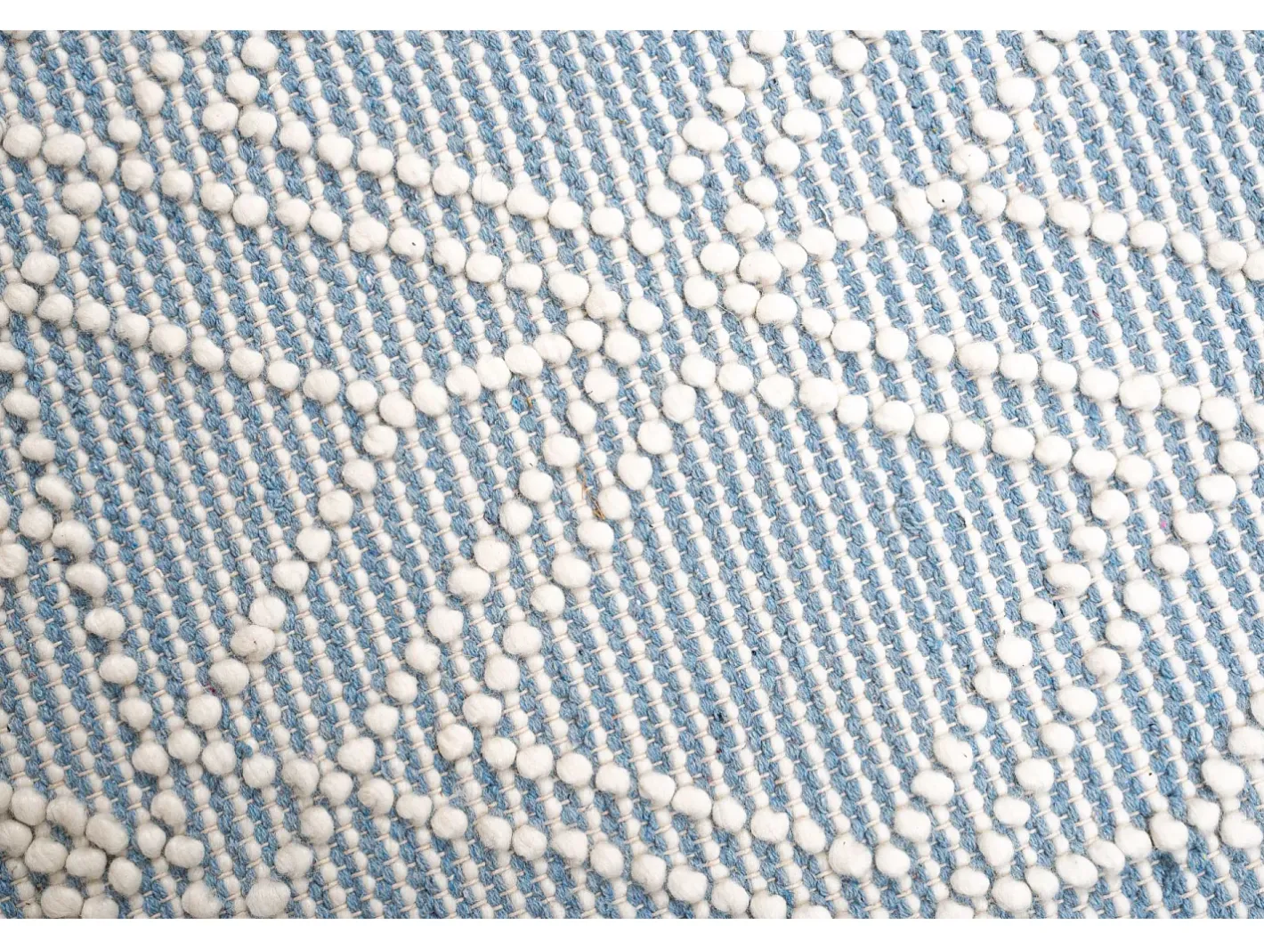 Alfombra De Salón-Alfombra tejida a mano con diseño étnico 160x230 cm Colored Macrame Azul
