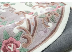 Discount Alfombra tejida a mano con borde en diseño Aubusson 120x170 cm Ming Beige