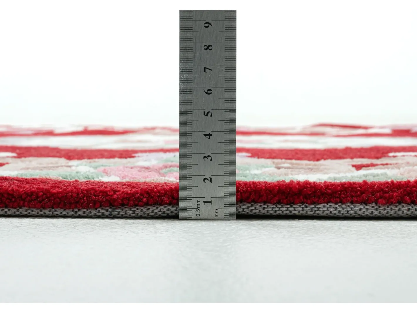 Discount Alfombra tejida a mano con borde en diseño Aubusson 190x290 cm Ming Rojo