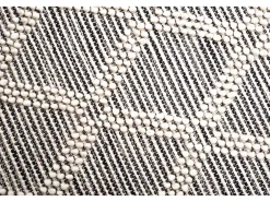 Online Alfombra tejida a mano con diseño étnico 190x290 cm Naturaleza Colored Macrame Color natural claro