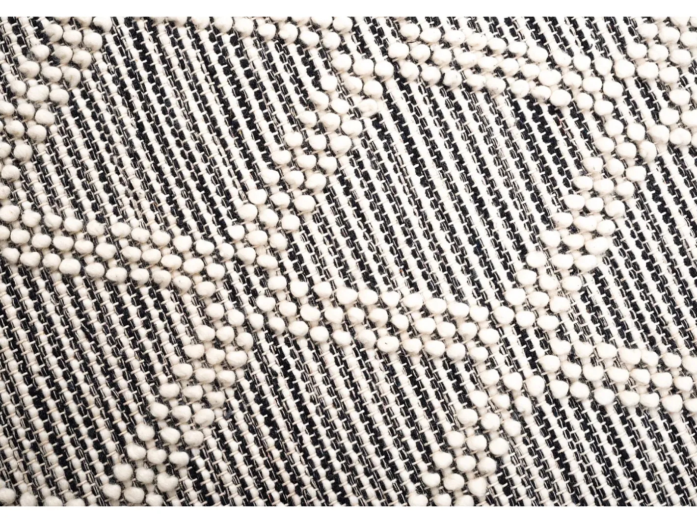 Online Alfombra tejida a mano con diseño étnico 190x290 cm Naturaleza Colored Macrame Color natural claro