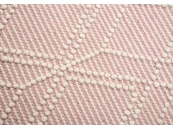 Alfombra tejida a mano con diseño étnico 140x200 cm Colored Macrame Rosa Outlet