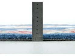 Best Alfombra tejida a mano con borde en diseño Aubusson 190x290 cm Ming Azul
