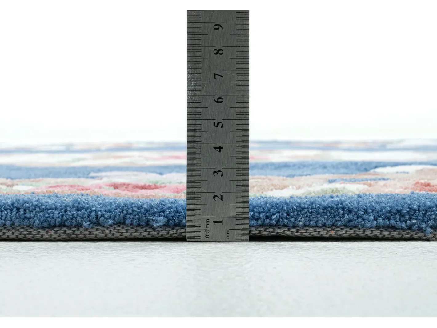 Best Alfombra tejida a mano con borde en diseño Aubusson 190x290 cm Ming Azul