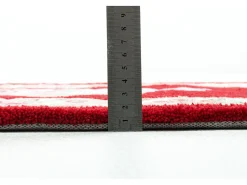 Alfombra tejida a mano con borde en diseño Aubusson 70x600 cm Ming Rojo New