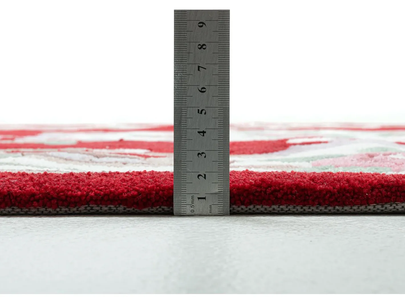 Alfombra tejida a mano con borde en diseño Aubusson 160x230 cm Ming Rojo Best