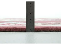 Alfombra De Salón-Alfombra tejida a mano con borde en diseño Aubusson 160x230 cm Ming Rosa