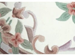 Alfombra tejida a mano con borde en diseño Aubusson 190x290 cm Ming Beige Hot
