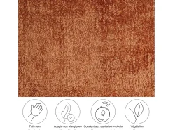 Alfombra tejida a mano de viscosa 120x180 cm Cobre Star Cobrizo Best
