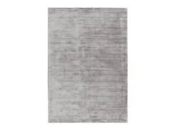 Alfombra De Salón-Alfombra tejida a mano de viscosa - 200x290cm - Plata - Blade Plateado
