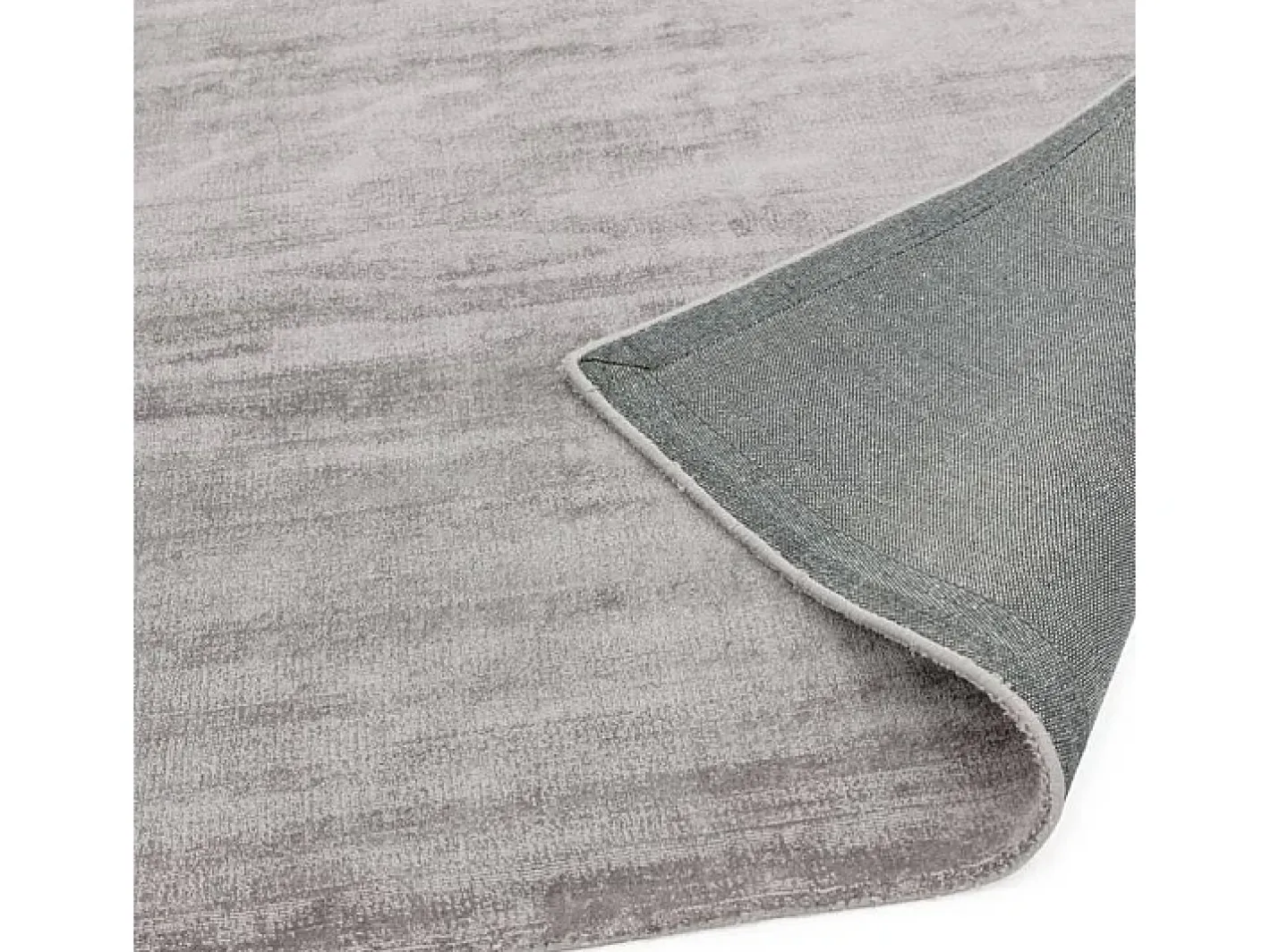 Alfombra De Salón-Alfombra tejida a mano de viscosa - 200x290cm - Plata - Blade Plateado
