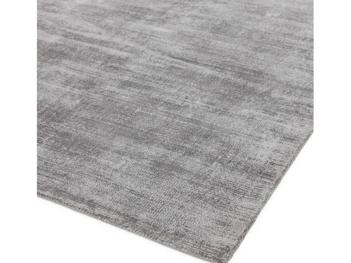 Alfombra De Salón-Alfombra tejida a mano de viscosa - 200x290cm - Plata - Blade Plateado