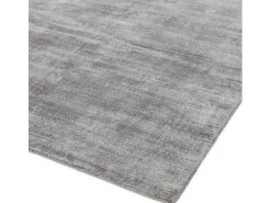 Alfombra De Salón-Alfombra tejida a mano de viscosa - 160x230cm - Plata - Blade Plateado