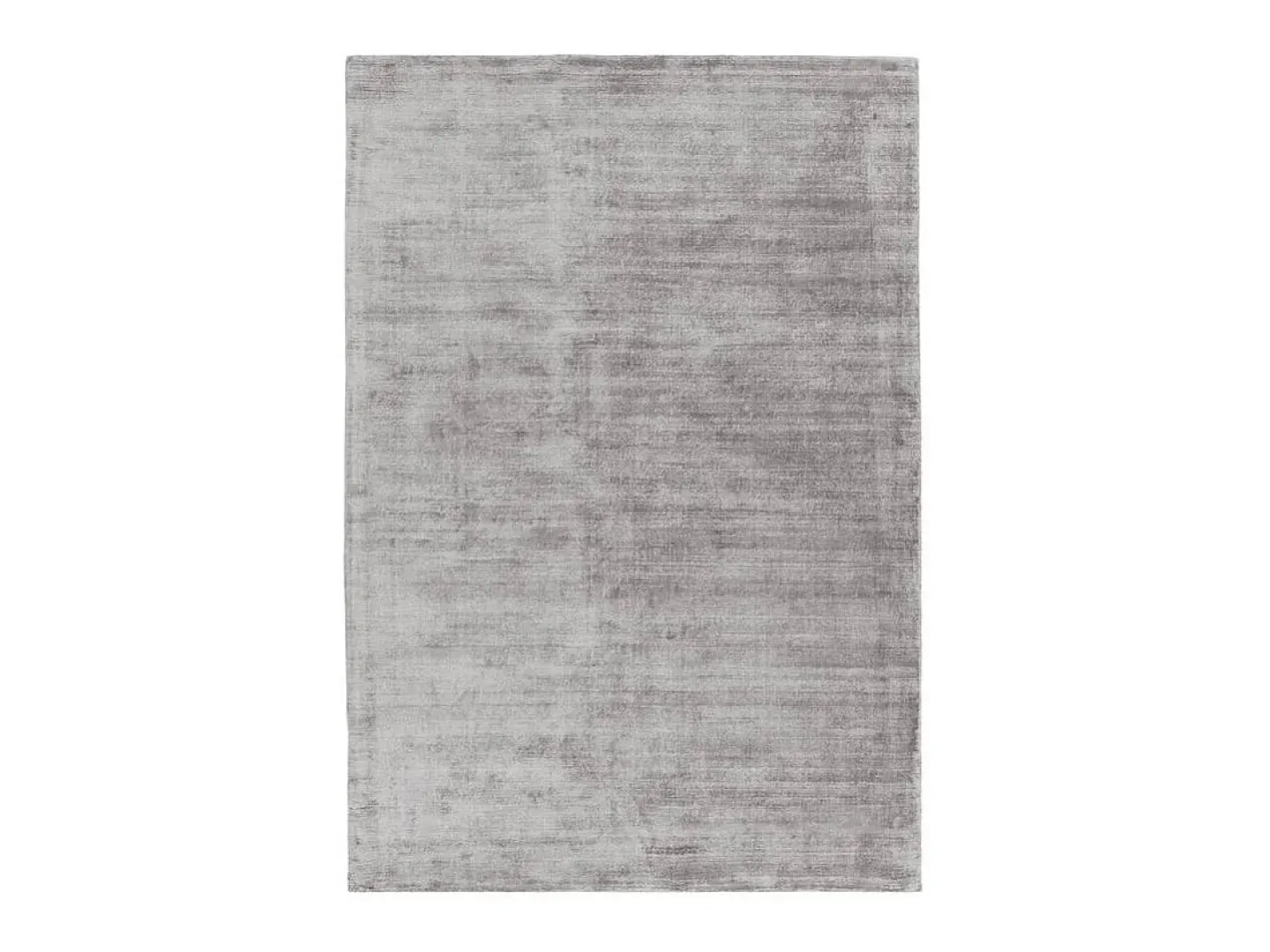 Alfombra De Salón-Alfombra tejida a mano de viscosa - 160x230cm - Plata - Blade Plateado