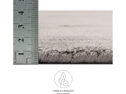 Alfombra De Salón-Alfombra tejida a mano de viscosa 170x240 cm Star Gris