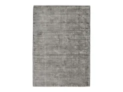 Outlet Alfombra tejida a mano de viscosa 40x60 cm Star Gris