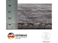 Alfombra tejida a mano de viscosa 150x150 cm Antracita Star Gris antracita New