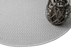 the carpet Alfombra De Exterior|Alfombra Redonda-Alfombra Toulouse Exterior, Uni, , 120 cm, redondo Gris