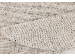 Alfombra UNI a rayas de viscosa y lana 120x120 cm Venus Beige Discount