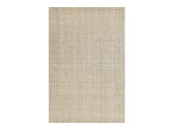 Alfombra De Salón-Alfombra UNI a rayas de viscosa y lana 70x140 cm Venus Beige