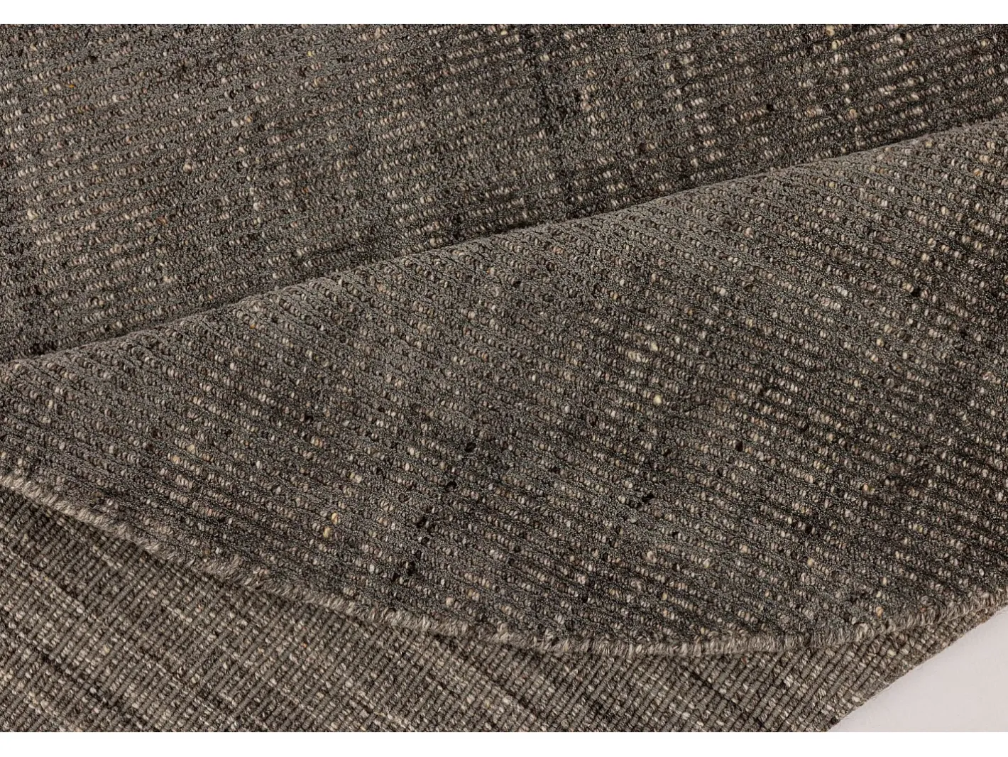 Alfombra UNI a rayas de viscosa y lana 150x150 cm Antracita Venus Gris antracita Sale