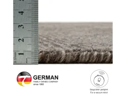 Hot Alfombra UNI a rayas de viscosa y lana 90x160 cm Antracita Venus Gris antracita