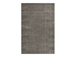 New Alfombra UNI a rayas de viscosa y lana 70x140 cm Antracita Venus Gris antracita