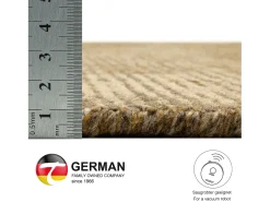 Clearance Alfombra UNI a rayas de viscosa y lana 90x160 cm Oro Venus Dorado