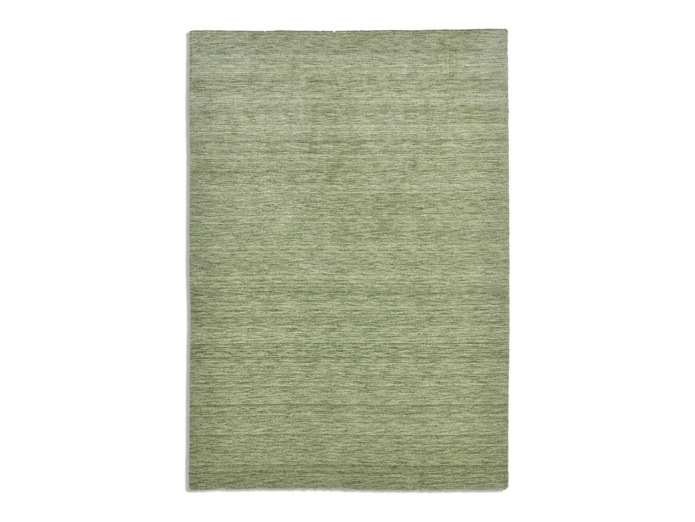 Alfombra De Salón-Alfombra UNI tejida a mano 140x200 cm Holi Verde claro