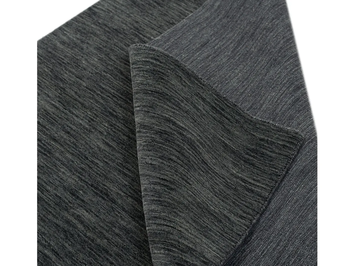 Alfombra UNI tejida a mano 140x200 cm oscuro Holi Gris Online