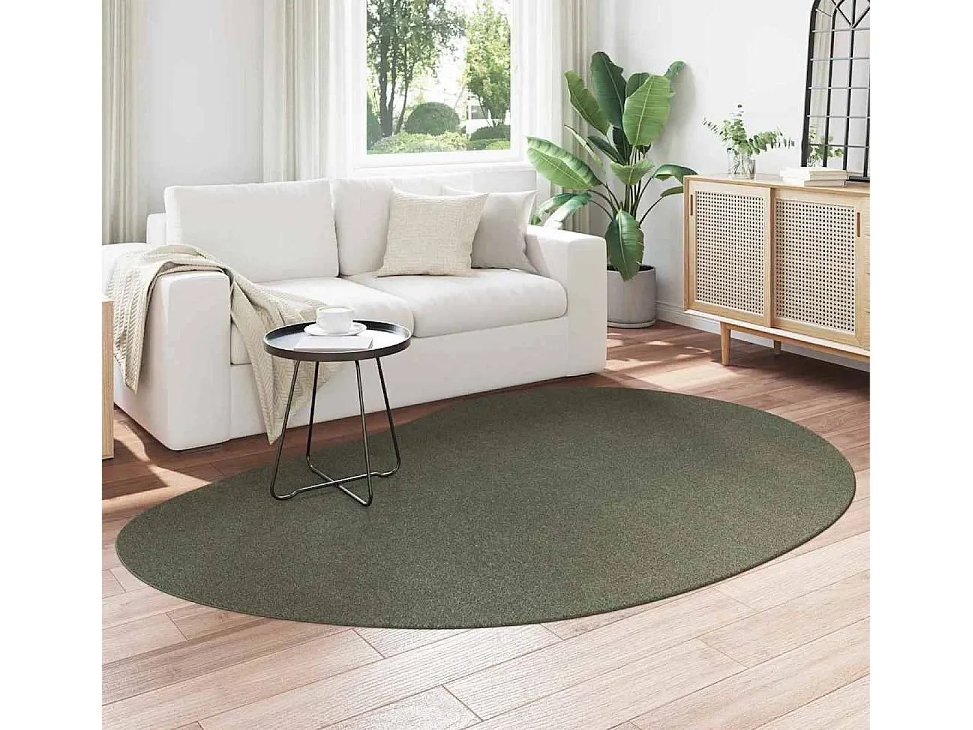 Alfombra De Cocina-Alfombra Bosque 160 x 230 cm Poliéster Verde