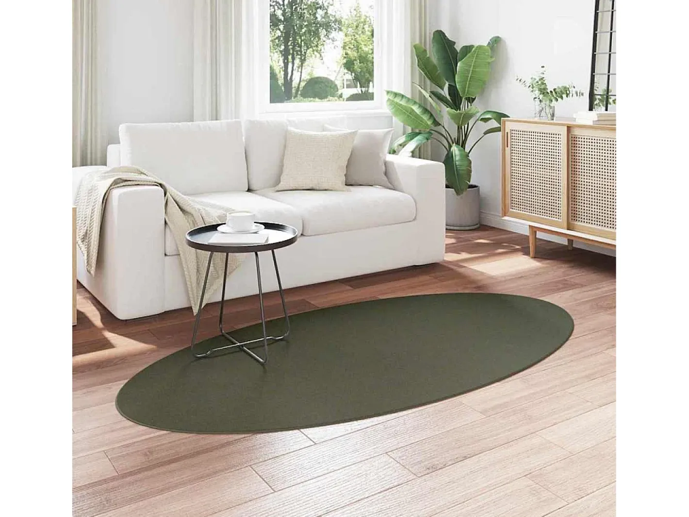 Alfombra De Cocina-Alfombra Bosque 100 x 200 cm Poliéster Verde