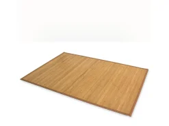 Alfombra 200x200 cm bambú marrón Marru00f3n