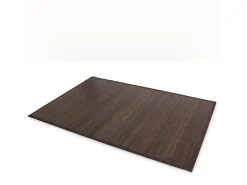 Alfombra 180x270 cm bambú marrón oscuro Marru00f3n chocolate Clearance