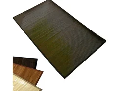 Alfombra 180x270 cm bambú marrón oscuro Marru00f3n chocolate Clearance