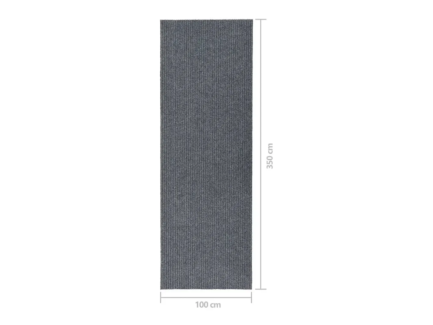 Alfombra 100x350 cm Gris New
