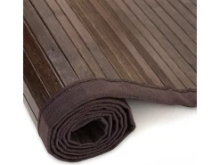 Alfombra 80x300 cm marrón oscuro Marru00f3n chocolate Outlet