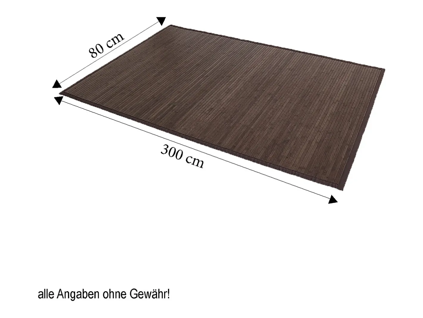 Alfombra 80x300 cm marrón oscuro Marru00f3n chocolate Outlet