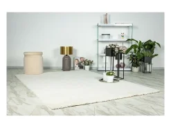 Meublorama Alfombra De Salón|Alfombra Infantil-Alfombra 170x120cm, diseño D005M color - Confort y elegancia para su interior Marfil