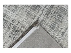 Outlet Meublorama Alfombra 290x200cm, diseño E109E color plata - Confort y elegancia para su interior. Gris