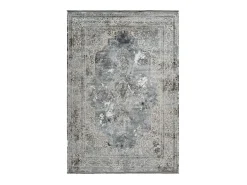 Meublorama Alfombra 170x120cm, diseño E209E color plata - Confort y elegancia para su interior. Gris