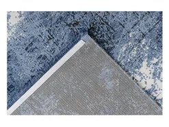 Meublorama Alfombra 150x80cm, diseño E409E color - Confort y elegancia para su interior Azul