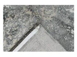 Meublorama Alfombra De Salón|Alfombra Infantil-Alfombra 330x240cm, diseño E209E color plata - Confort y elegancia para su interior. Gris