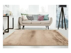 Meublorama Alfombra De Salón|Alfombra Infantil-Alfombra 150x80cm, diseño E009Y color - Confort y elegancia para su interior. Beige