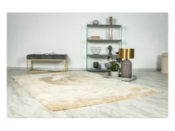 Meublorama Alfombra De Salón|Alfombra Infantil-Alfombra 170x120cm, diseño G008R en color - Confort y elegancia para su interior Beige