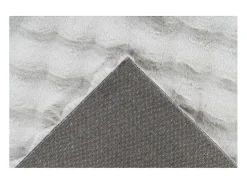 Meublorama Alfombra 290x200cm, diseño H008Y color plata - Confort y elegancia para su interior. Gris New