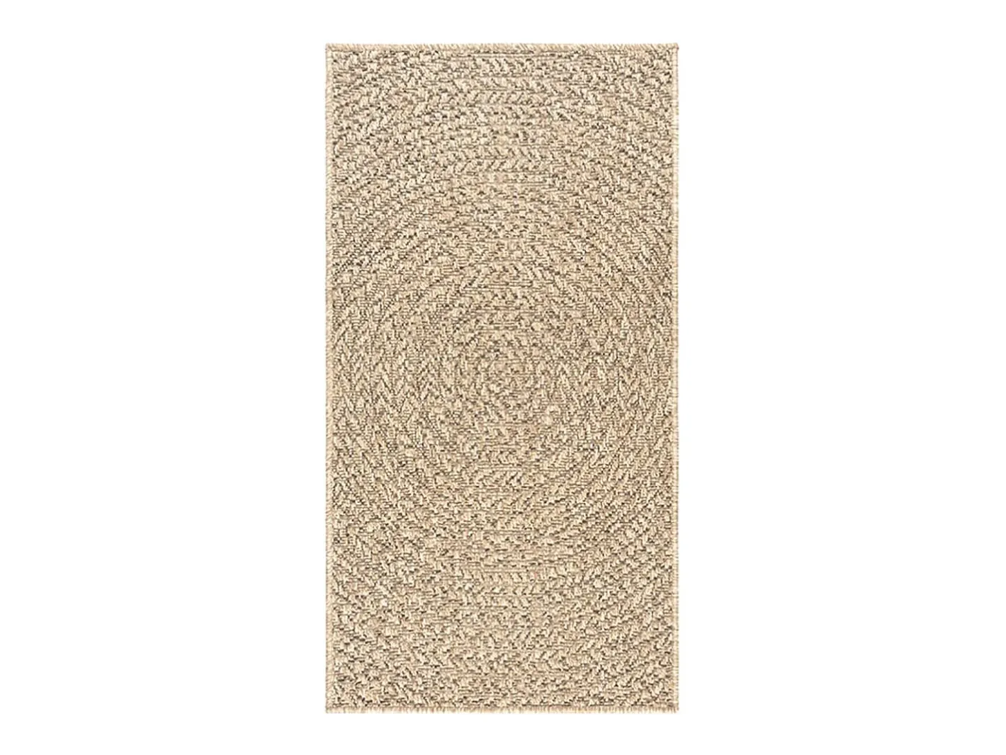 Clearance Clicnbuy Alfombra ZIZUR apariencia de yute interior y exterior 60x110 cm Marru00f3n