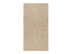 New Clicnbuy Alfombra ZIZUR apariencia de yute interior exterior 100x200 cm Marru00f3n